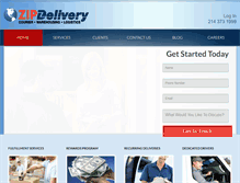 Tablet Screenshot of myzipdelivery.com